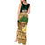 Bula Fiji Kava Bowl Tank Maxi Dress Fijian Tapa Cloth Vintage Vibe