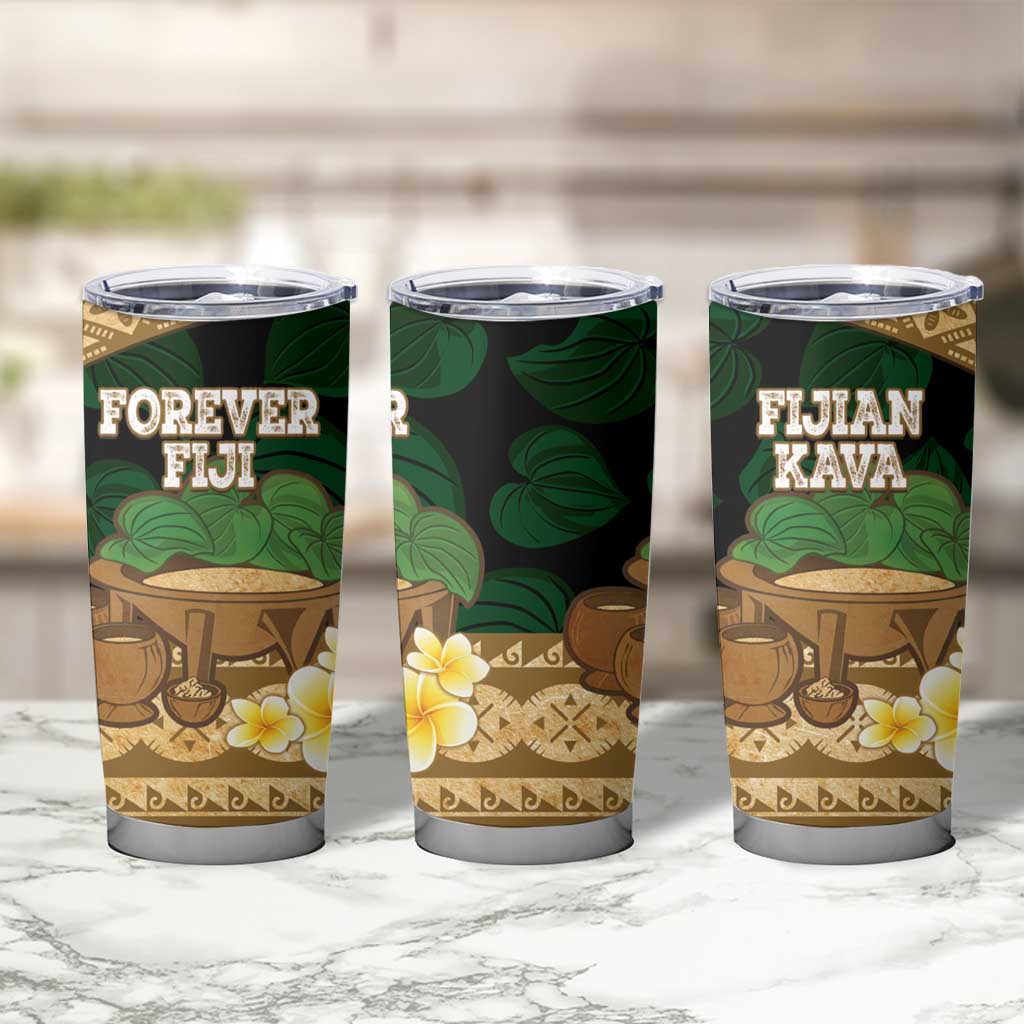 Bula Fiji Kava Bowl Tumbler Cup Fijian Tapa Cloth Vintage Vibe