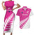 New Zealand Silver Fern Rugby Custom Couples Matching Short Sleeve Bodycon Dress and Hawaiian Shirt Go All Black Maori Pink Version