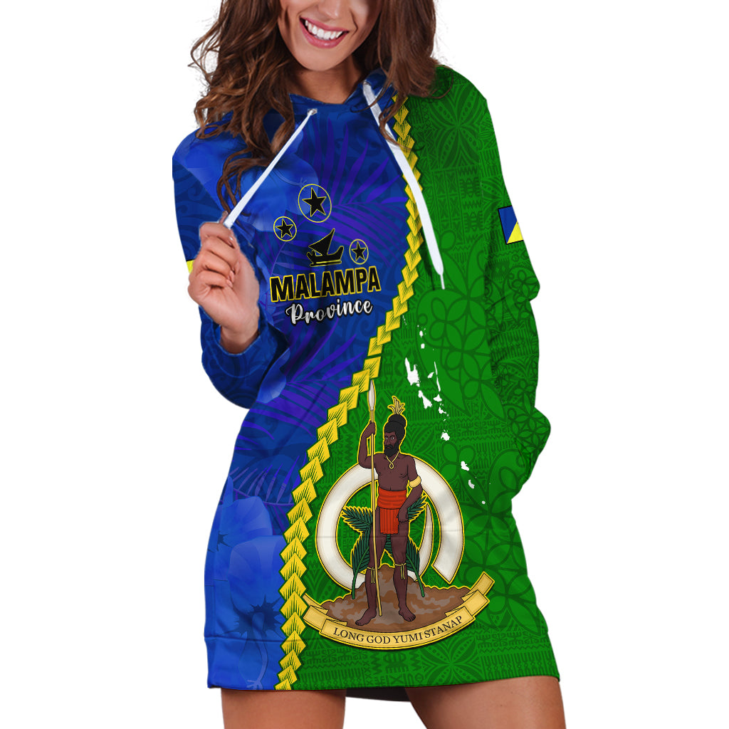 Vanuatu Malampa Province Hoodie Dress Turtle Sand Drawing Unique Tapa Pattern LT14 Green - Polynesian Pride