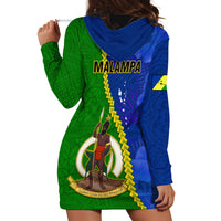 Vanuatu Malampa Province Hoodie Dress Turtle Sand Drawing Unique Tapa Pattern LT14 - Polynesian Pride