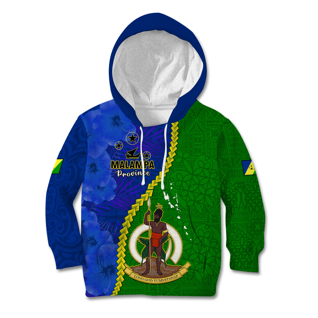 Vanuatu Malampa Province Kid Hoodie Turtle Sand Drawing Unique Tapa Pattern LT14 Hoodie Green - Polynesian Pride