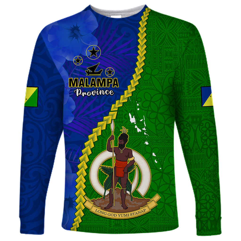 Vanuatu Malampa Province Long Sleeve Shirt Turtle Sand Drawing Unique Tapa Pattern LT14 Unisex Green - Polynesian Pride