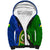 Vanuatu Malampa Province Sherpa Hoodie Turtle Sand Drawing Unique Tapa Pattern LT14 Unisex Green - Polynesian Pride