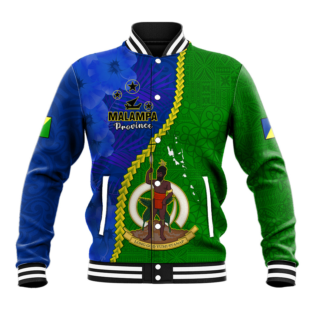 Personalised Vanuatu Malampa Province Baseball Jacket Turtle Sand Drawing Unique Tapa Pattern LT14 Unisex Green - Polynesian Pride