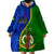 Personalised Vanuatu Malampa Province Wearable Blanket Hoodie Turtle Sand Drawing Unique Tapa Pattern LT14 - Polynesian Pride