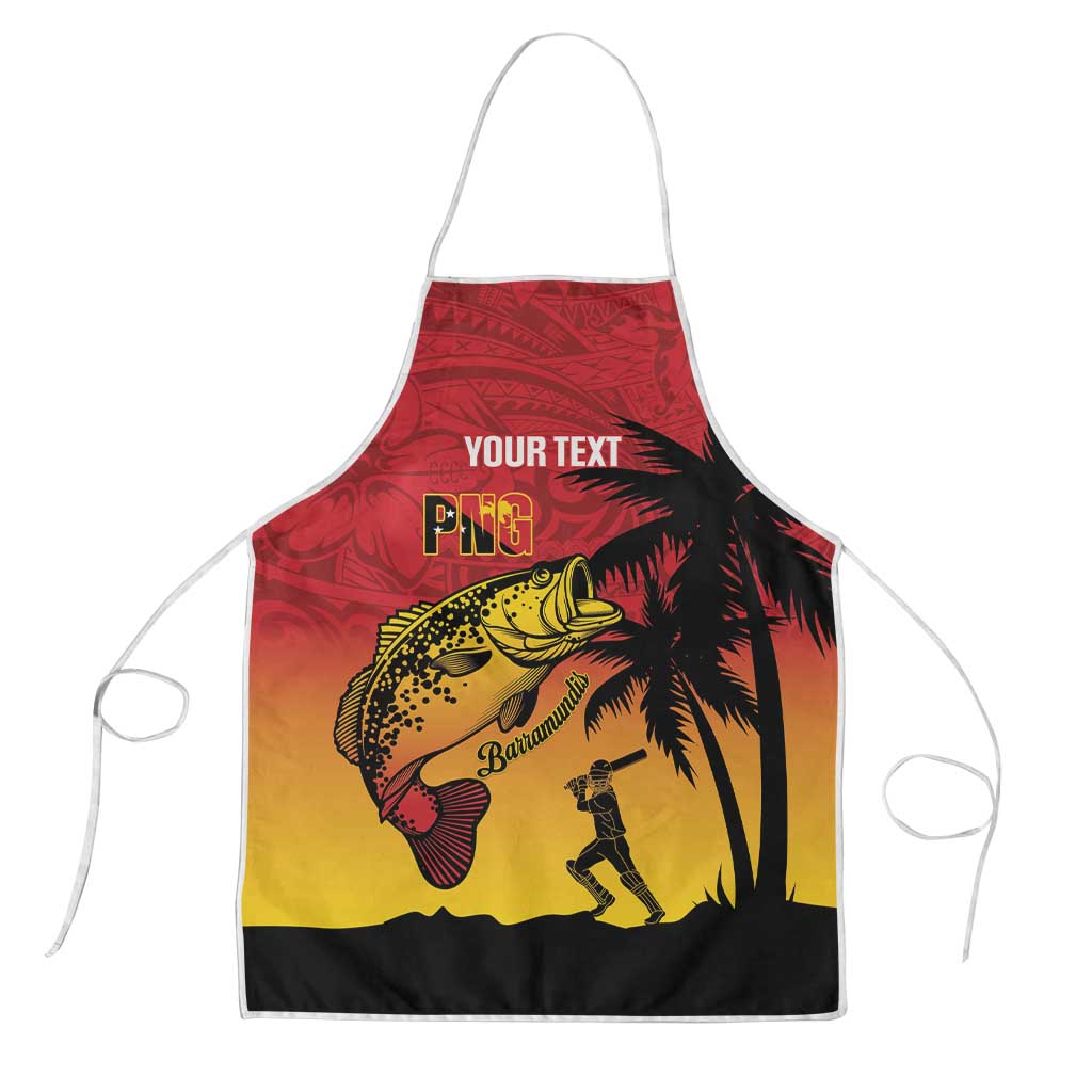 Custom Papua New Guinea Cricket Apron PNG Barramundis - Polynesian Pride