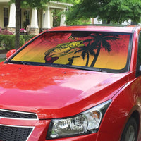 Custom Papua New Guinea Cricket Auto Sun Shade PNG Barramundis - Polynesian Pride