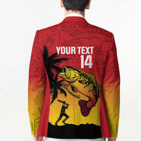 Custom Papua New Guinea Cricket Blazer PNG Barramundis - Polynesian Pride