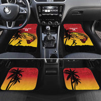 Custom Papua New Guinea Cricket Car Mats PNG Barramundis LT14 Set 4pcs Red - Polynesian Pride