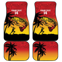 Custom Papua New Guinea Cricket Car Mats PNG Barramundis LT14 - Polynesian Pride