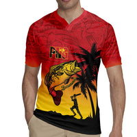 Custom Papua New Guinea Cricket Rugby Jersey PNG Barramundis LT14 - Polynesian Pride