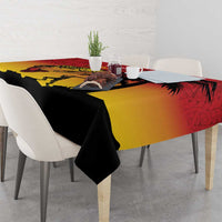 Custom Papua New Guinea Cricket Tablecloth PNG Barramundis LT14 - Polynesian Pride
