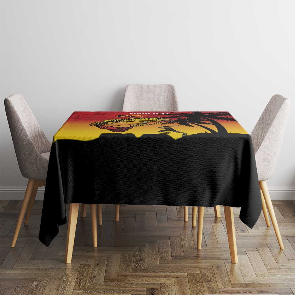 Custom Papua New Guinea Cricket Tablecloth PNG Barramundis LT14 - Polynesian Pride