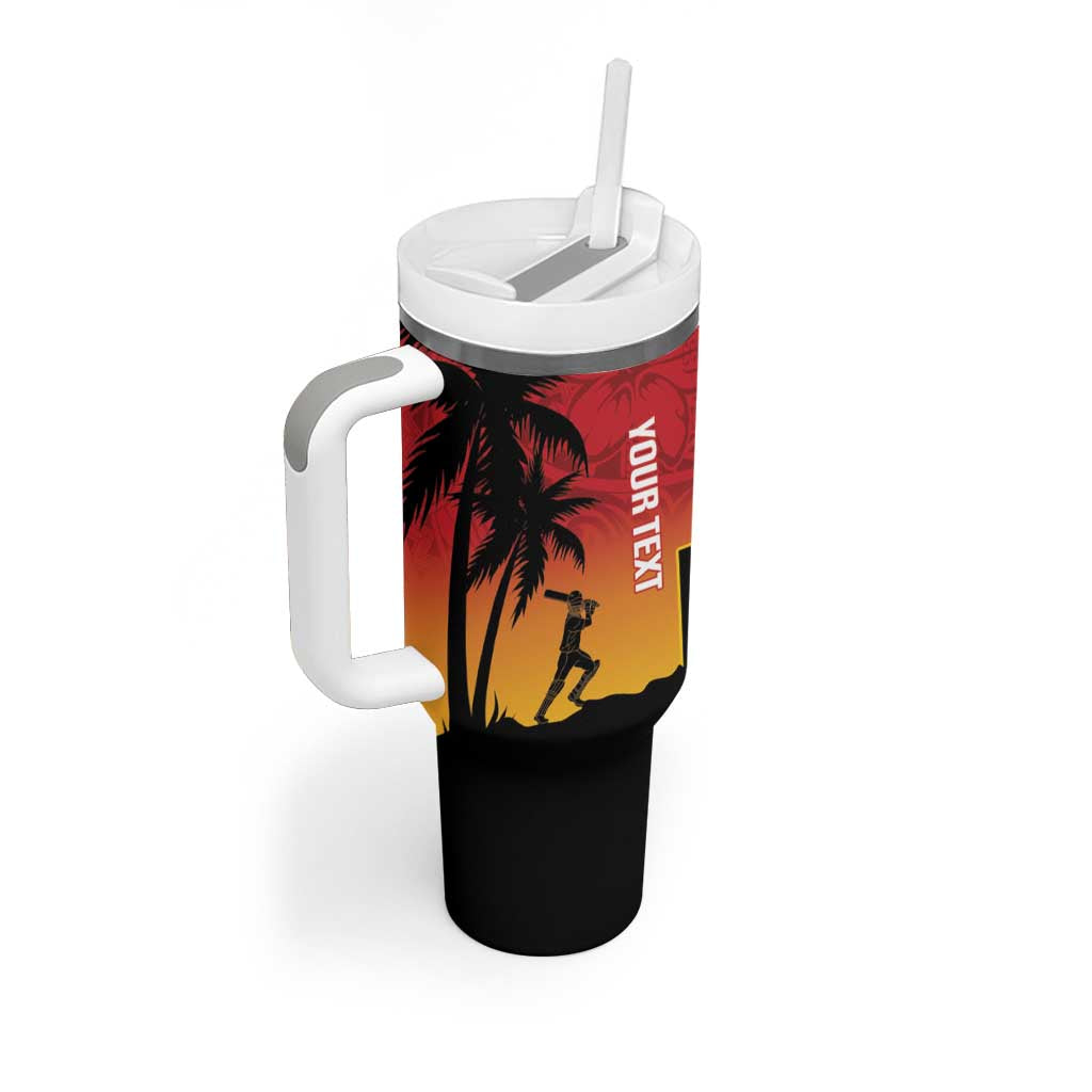 Custom Papua New Guinea Cricket Tumbler With Handle PNG Barramundis - Polynesian Pride