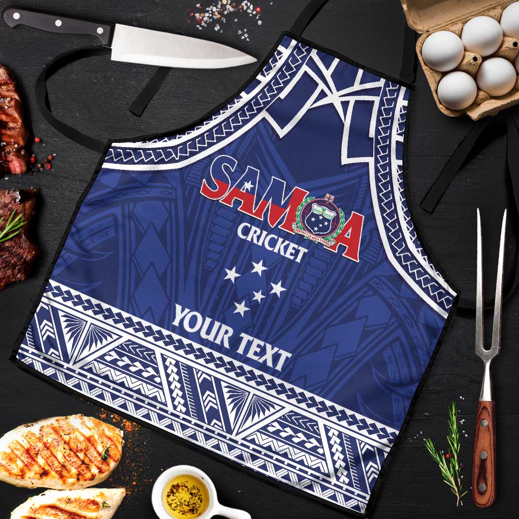 Custom Samoa Cricket Apron Go Champions Samoan LT14 Blue - Polynesian Pride