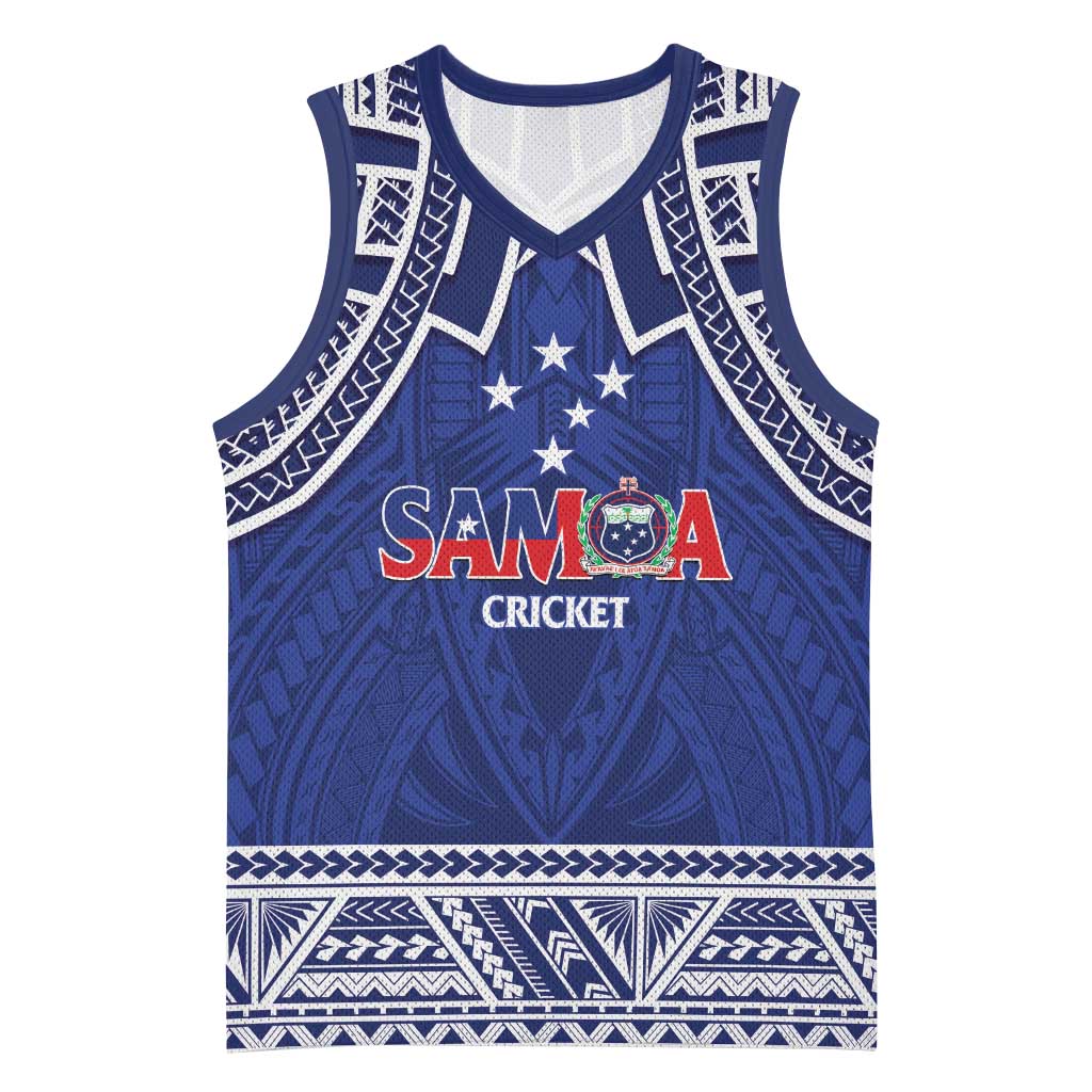 Custom Samoa Cricket Basketball Jersey Go Champions Samoan LT14 Unisex Blue - Polynesian Pride