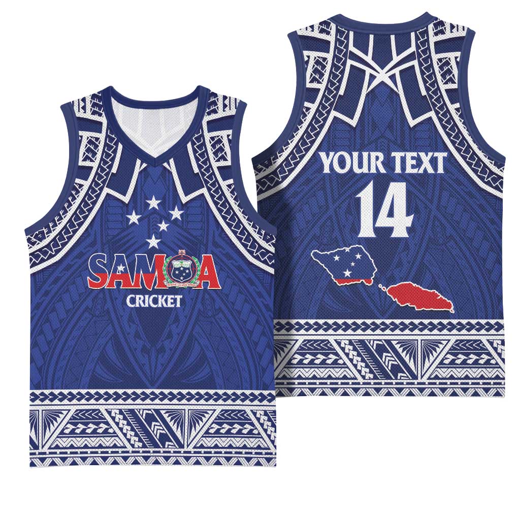 Custom Samoa Cricket Basketball Jersey Go Champions Samoan LT14 - Polynesian Pride