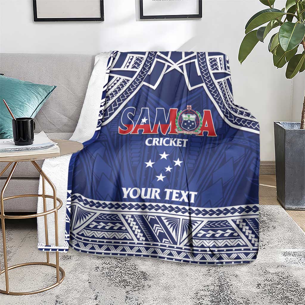 Custom Samoa Cricket Blanket Go Champions Samoan - Polynesian Pride