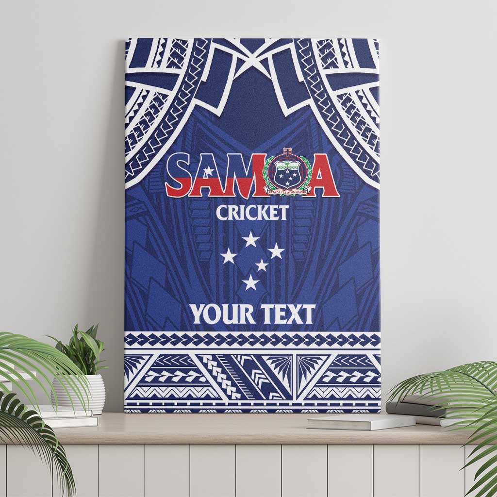Custom Samoa Cricket Canvas Wall Art Go Champions Samoan LT14 - Polynesian Pride