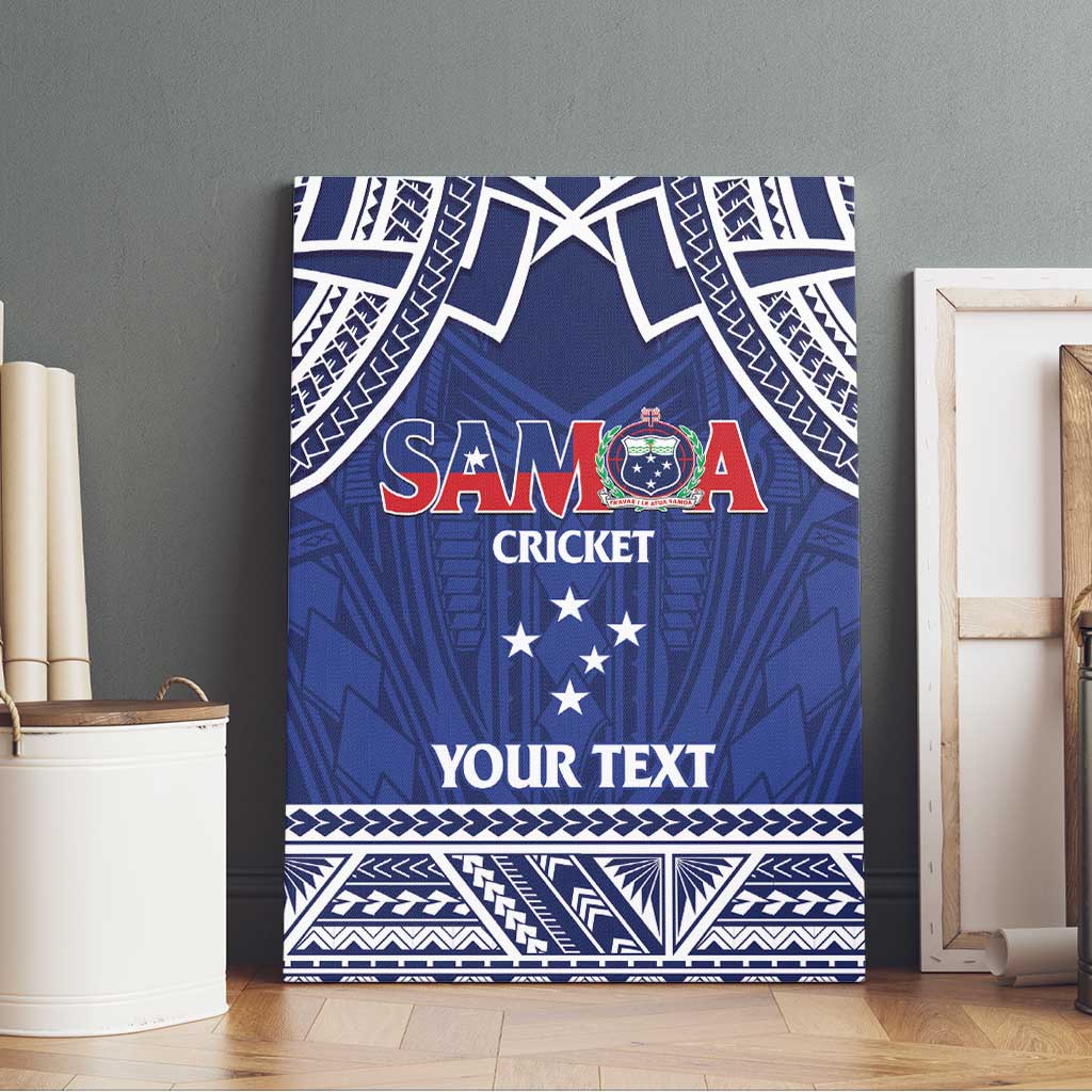 Custom Samoa Cricket Canvas Wall Art Go Champions Samoan LT14 - Polynesian Pride