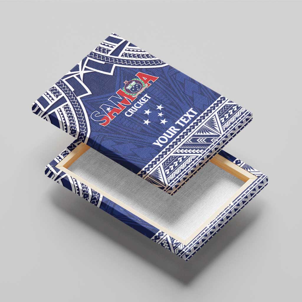 Custom Samoa Cricket Canvas Wall Art Go Champions Samoan LT14 - Polynesian Pride
