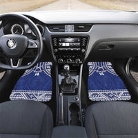Custom Samoa Cricket Car Mats Go Champions Samoan LT14 Set 2pcs - Front Blue - Polynesian Pride