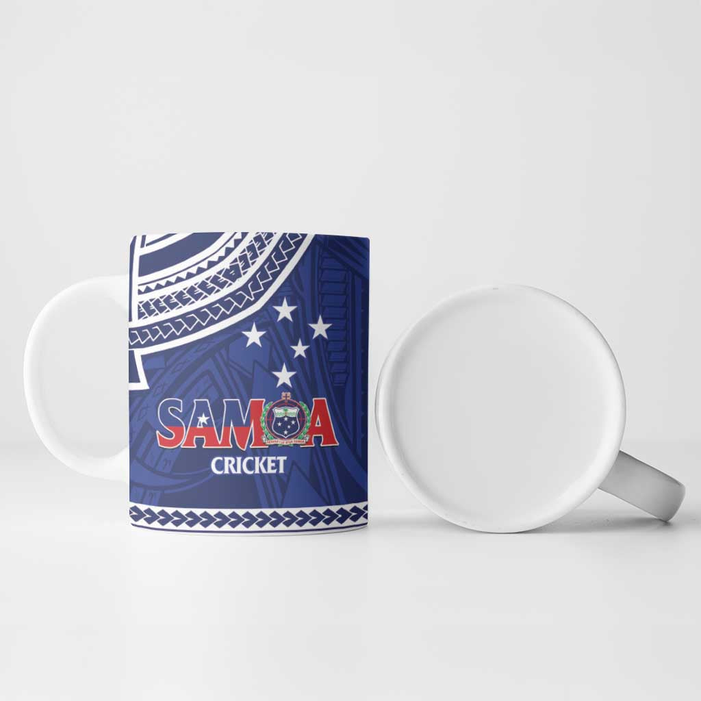 Custom Samoa Cricket Ceramic Mug Go Champions Samoan LT14 - Polynesian Pride