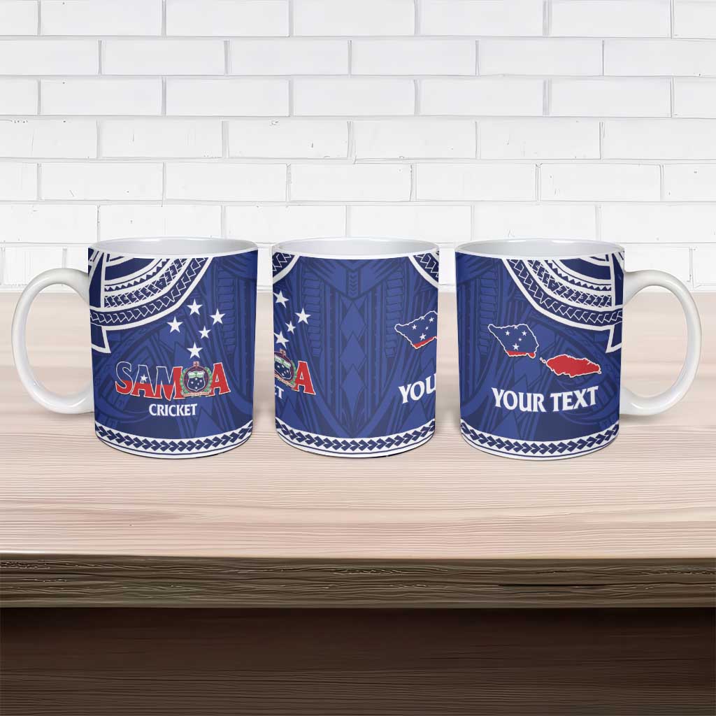 Custom Samoa Cricket Ceramic Mug Go Champions Samoan LT14 - Polynesian Pride