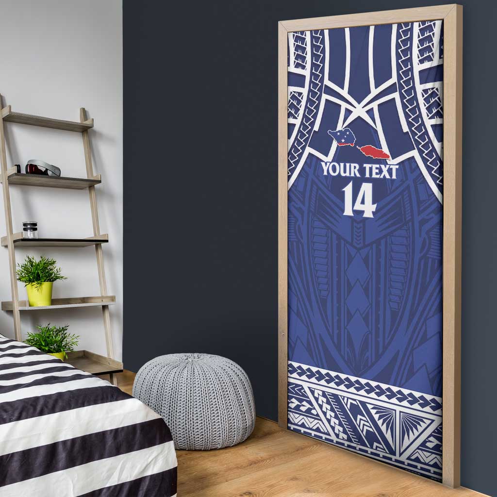 Custom Samoa Cricket Door Cover Go Champions Samoan - Polynesian Pride