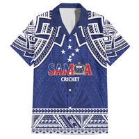 Custom Samoa Cricket Family Matching Off Shoulder Short Dress and Hawaiian Shirt Go Champions Samoan - Polynesian Pride