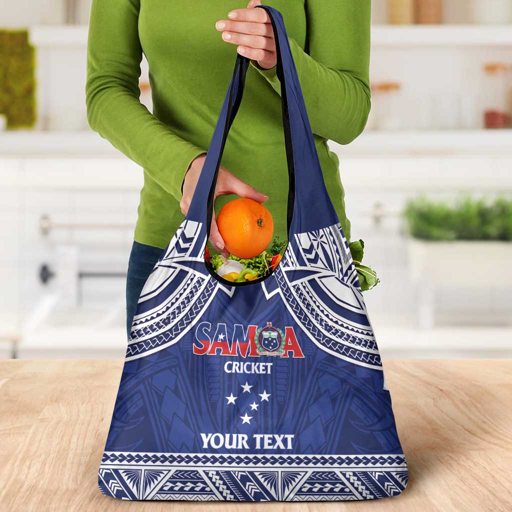 Custom Samoa Cricket Grocery Bag Go Champions Samoan LT14 - Polynesian Pride