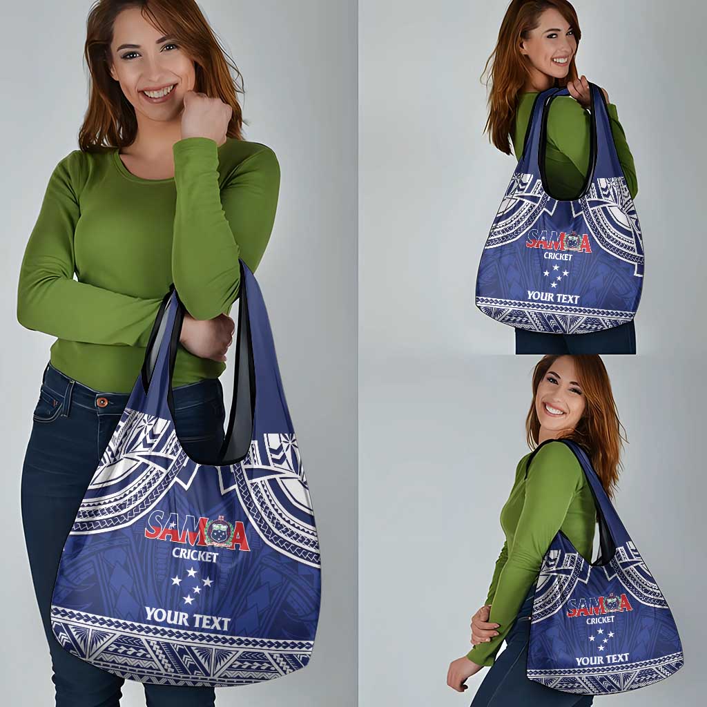 Custom Samoa Cricket Grocery Bag Go Champions Samoan LT14 - Polynesian Pride