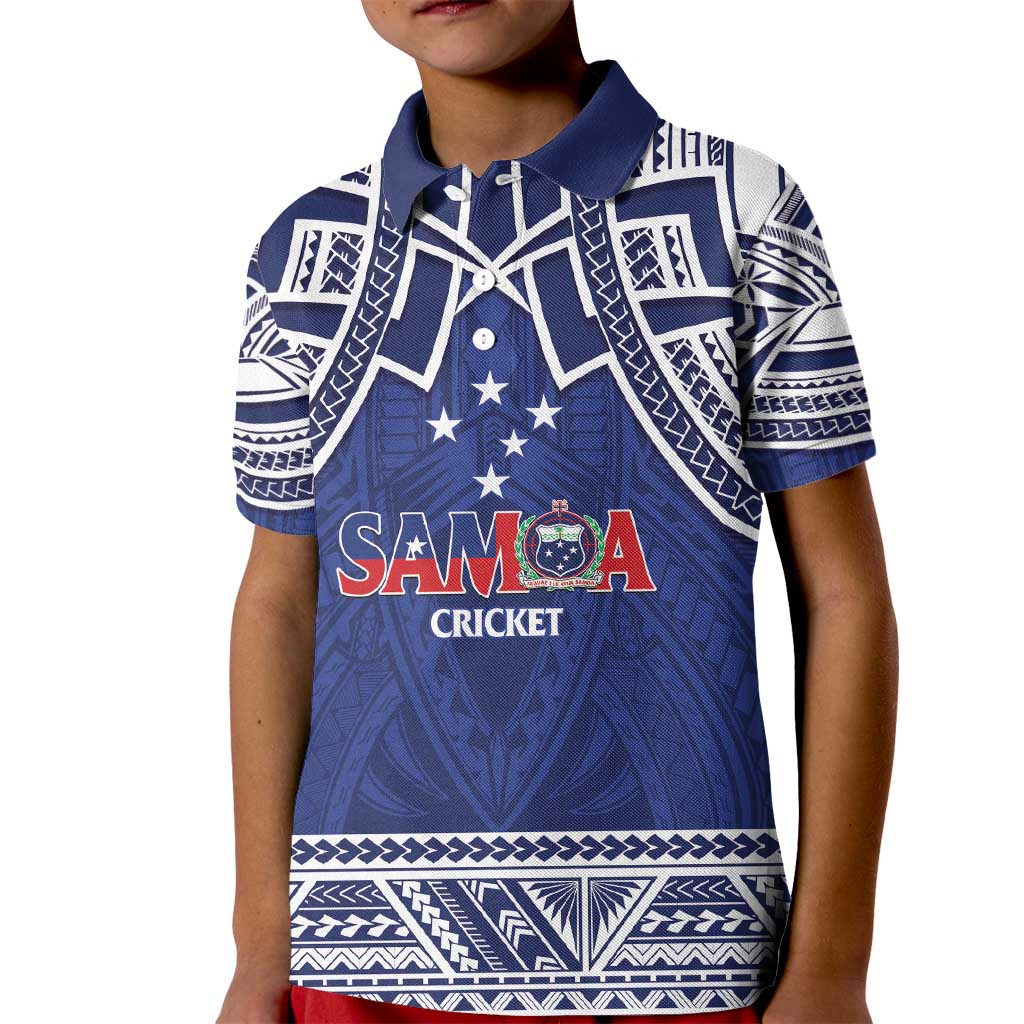 Custom Samoa Cricket Kid Polo Shirt Go Champions Samoan - Polynesian Pride