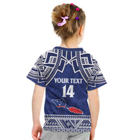 Custom Samoa Cricket Kid T Shirt Go Champions Samoan - Polynesian Pride