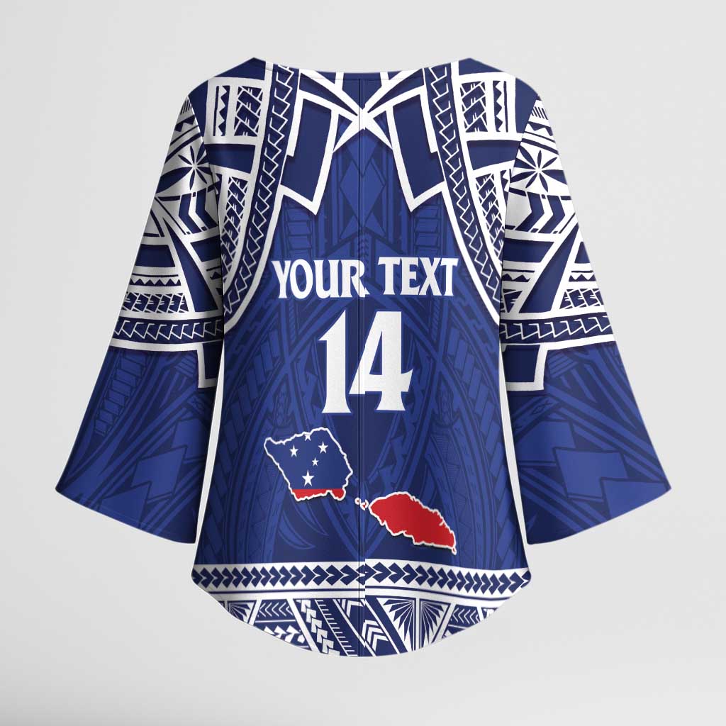 Custom Samoa Cricket Kimono Sleeve Blouse Go Champions Samoan LT14 - Polynesian Pride