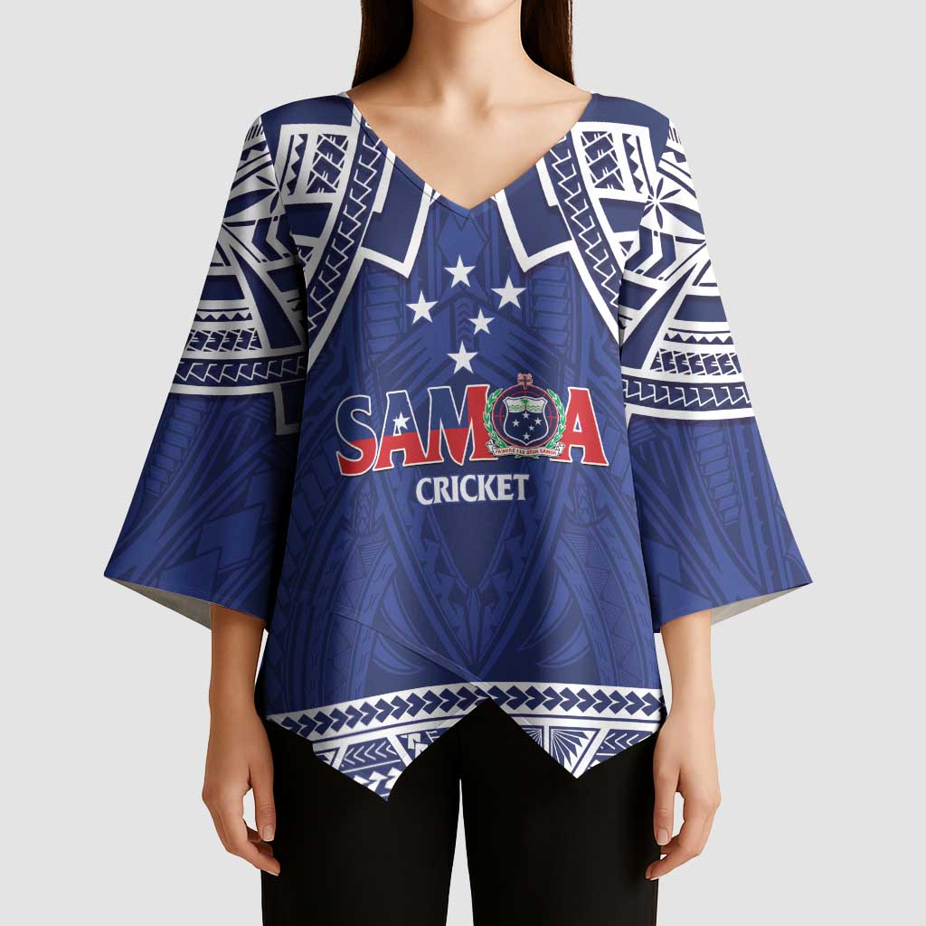 Custom Samoa Cricket Kimono Sleeve Blouse Go Champions Samoan LT14 - Polynesian Pride