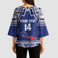 Custom Samoa Cricket Kimono Sleeve Blouse Go Champions Samoan LT14 - Polynesian Pride