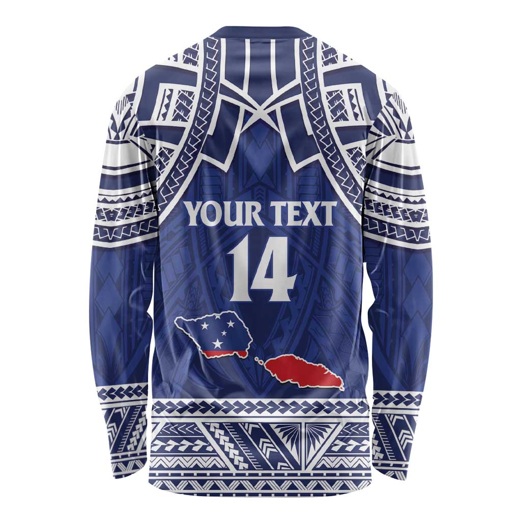 Custom Samoa Cricket Long Sleeve Shirt Go Champions Samoan LT14 - Polynesian Pride