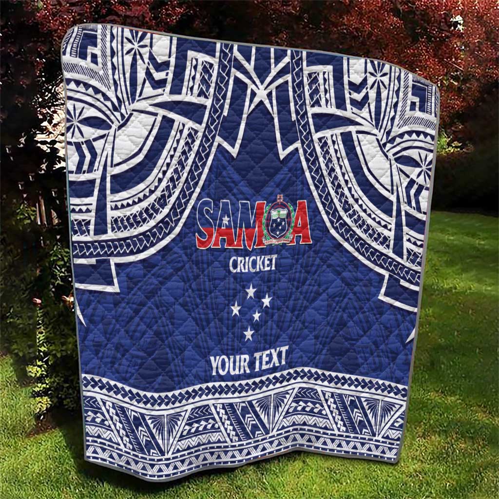Custom Samoa Cricket Quilt Go Champions Samoan - Polynesian Pride