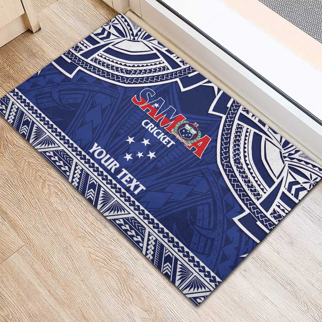 Custom Samoa Cricket Rubber Doormat Go Champions Samoan LT14 - Polynesian Pride