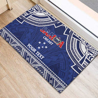 Custom Samoa Cricket Rubber Doormat Go Champions Samoan LT14 - Polynesian Pride