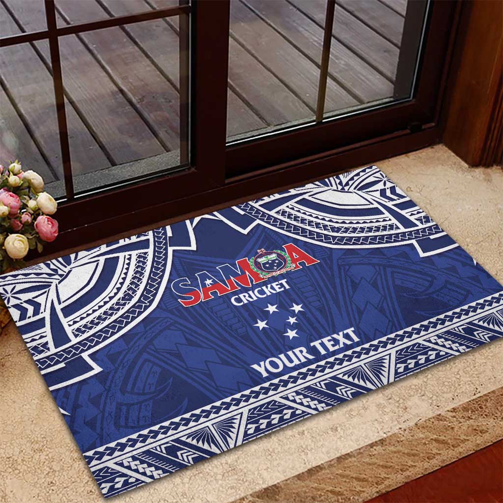 Custom Samoa Cricket Rubber Doormat Go Champions Samoan LT14 - Polynesian Pride