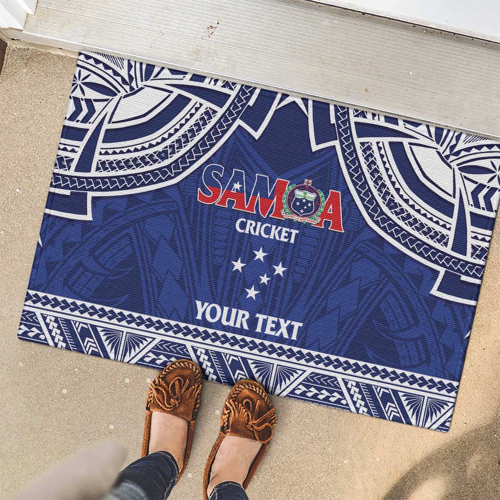 Custom Samoa Cricket Rubber Doormat Go Champions Samoan LT14 - Polynesian Pride