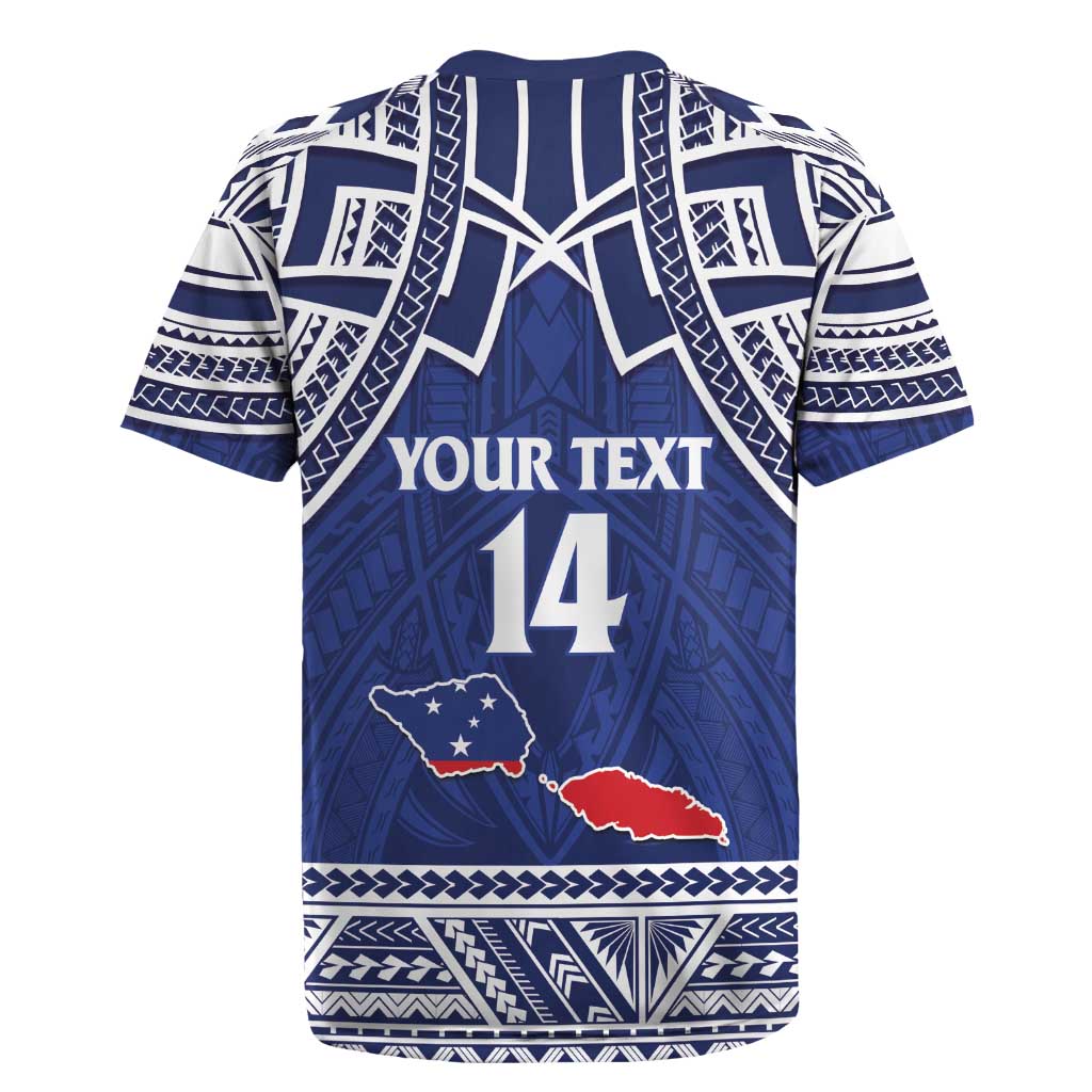 Custom Samoa Cricket Rugby Jersey Go Champions Samoan LT14 - Polynesian Pride