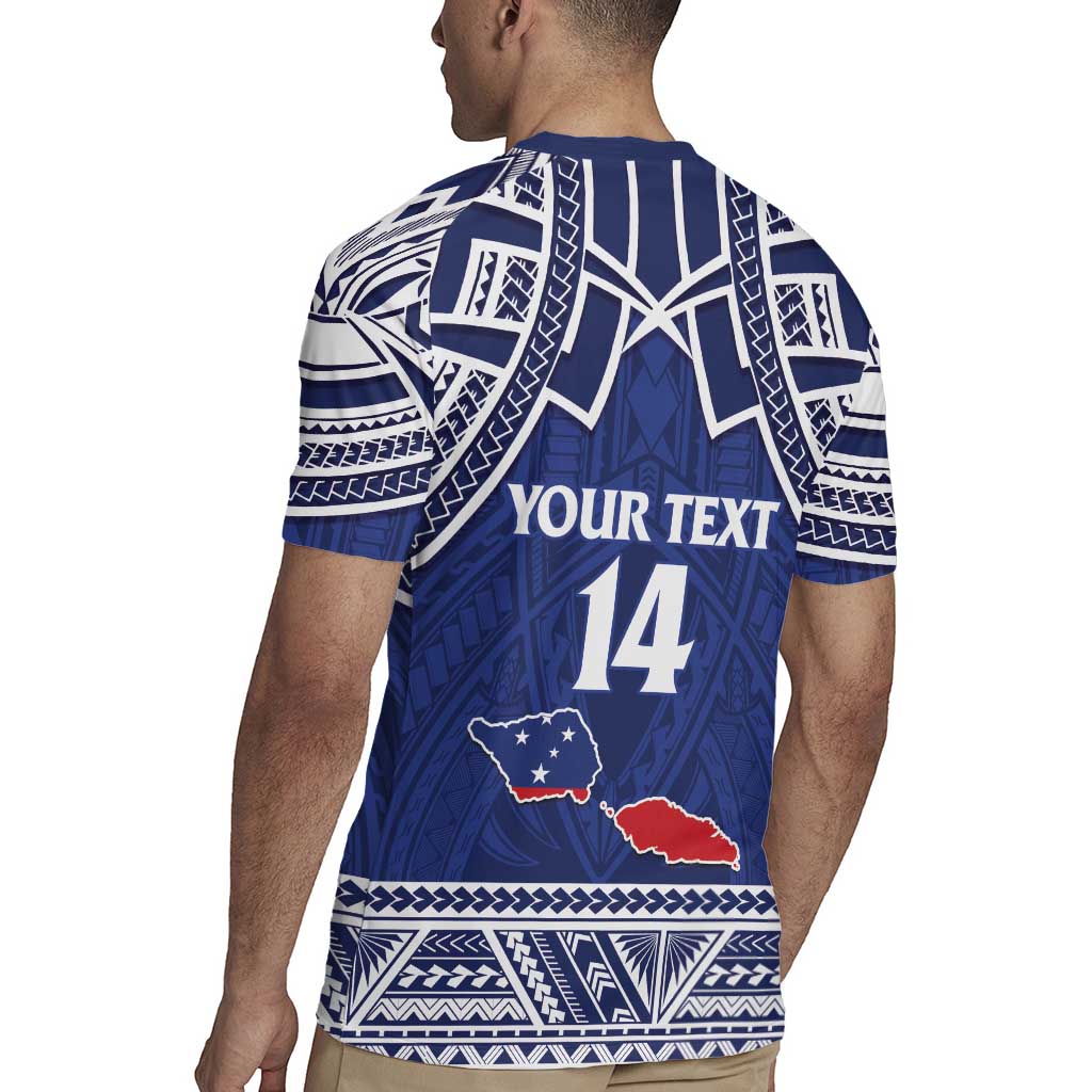 Custom Samoa Cricket Rugby Jersey Go Champions Samoan LT14 - Polynesian Pride