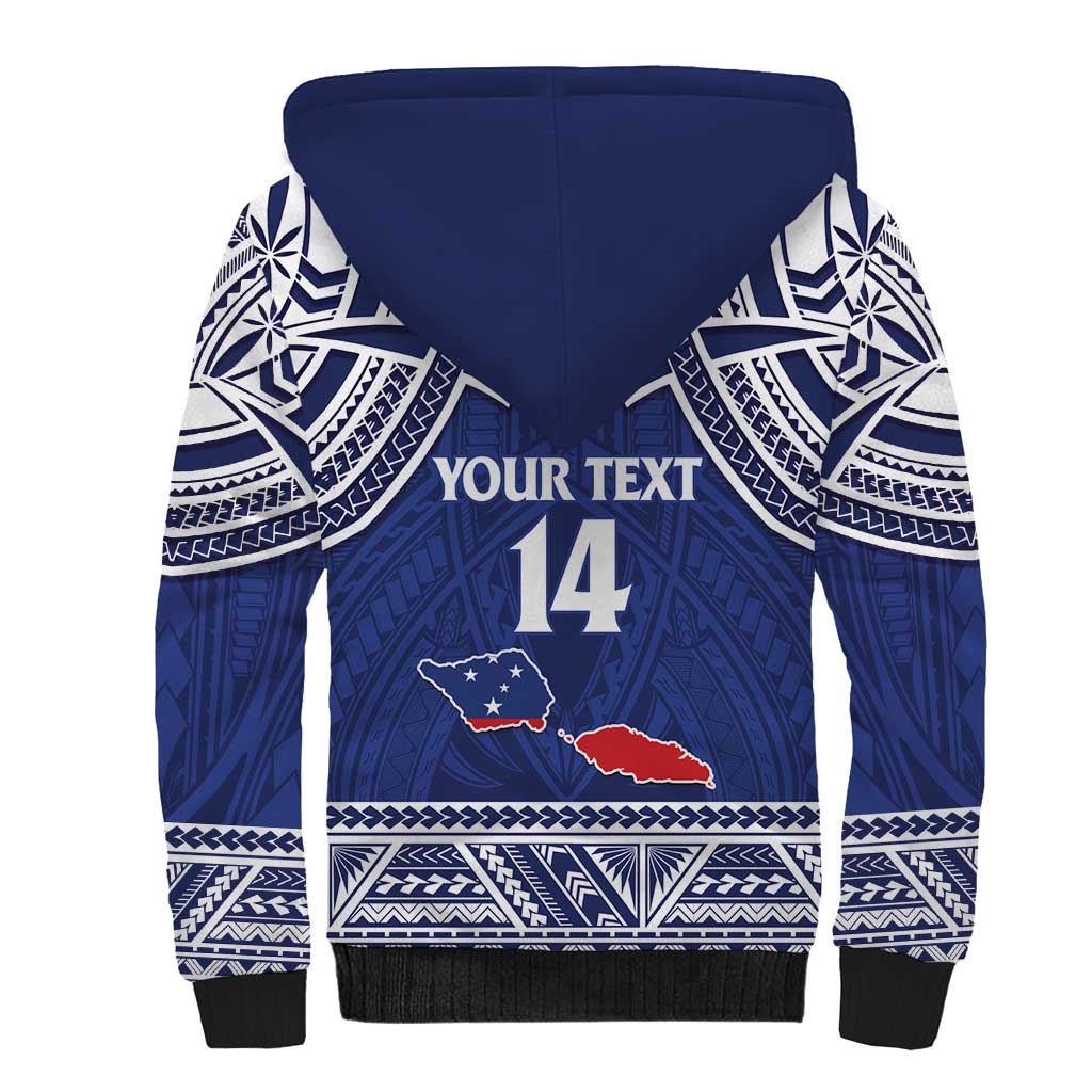 Custom Samoa Cricket Sherpa Hoodie Go Champions Samoan LT14 - Polynesian Pride