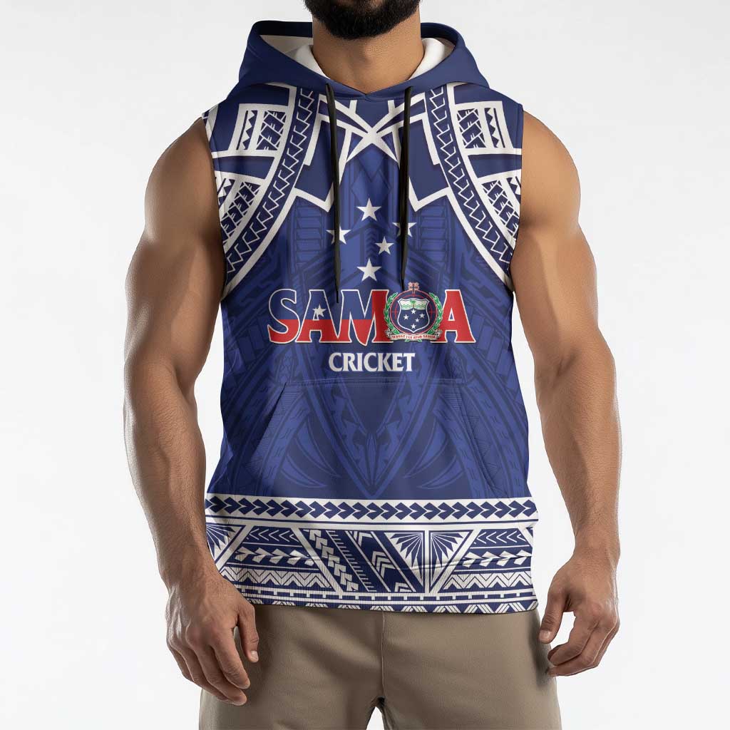 Custom Samoa Cricket Sleeveless Hoodie Go Champions Samoan LT14 - Polynesian Pride