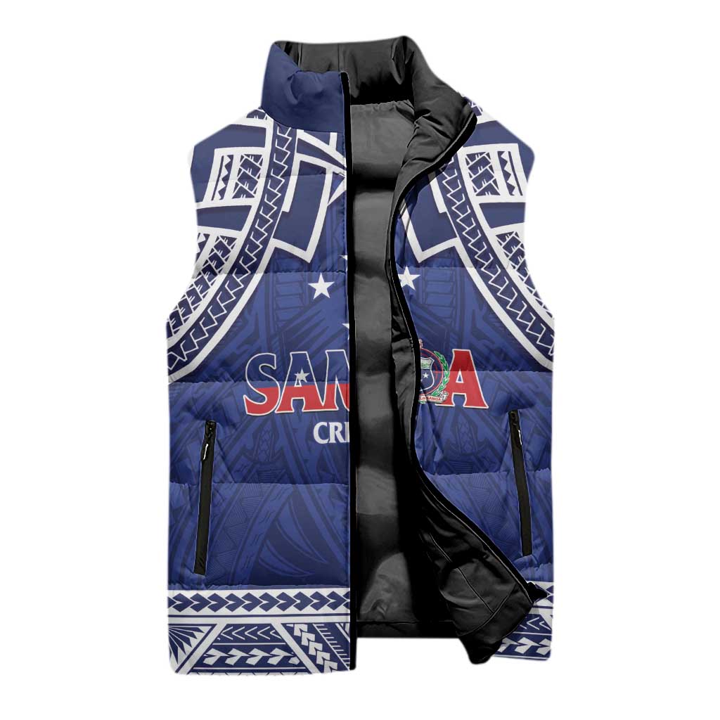 Custom Samoa Cricket Sleeveless Puffer Jacket Go Champions Samoan LT14 - Polynesian Pride