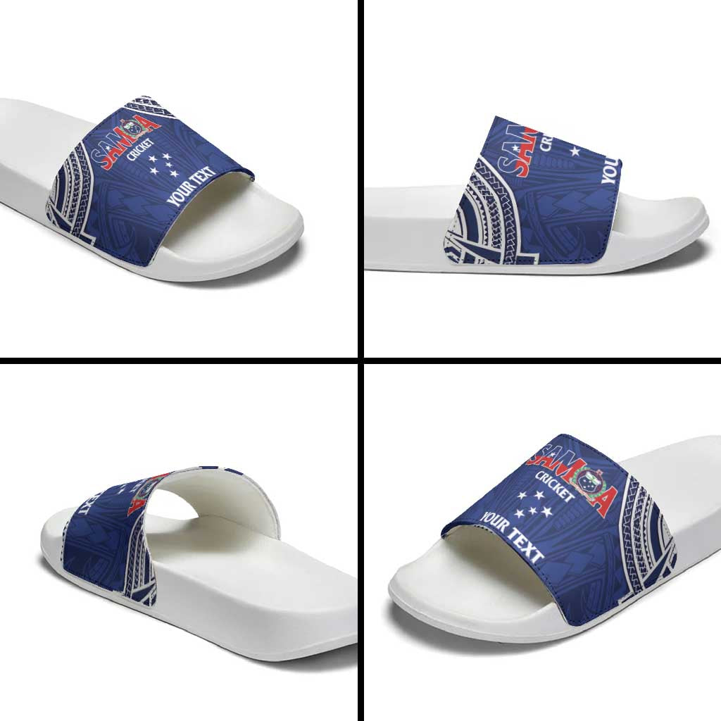 Custom Samoa Cricket Slide Sandals Go Champions Samoan LT14 - Polynesian Pride